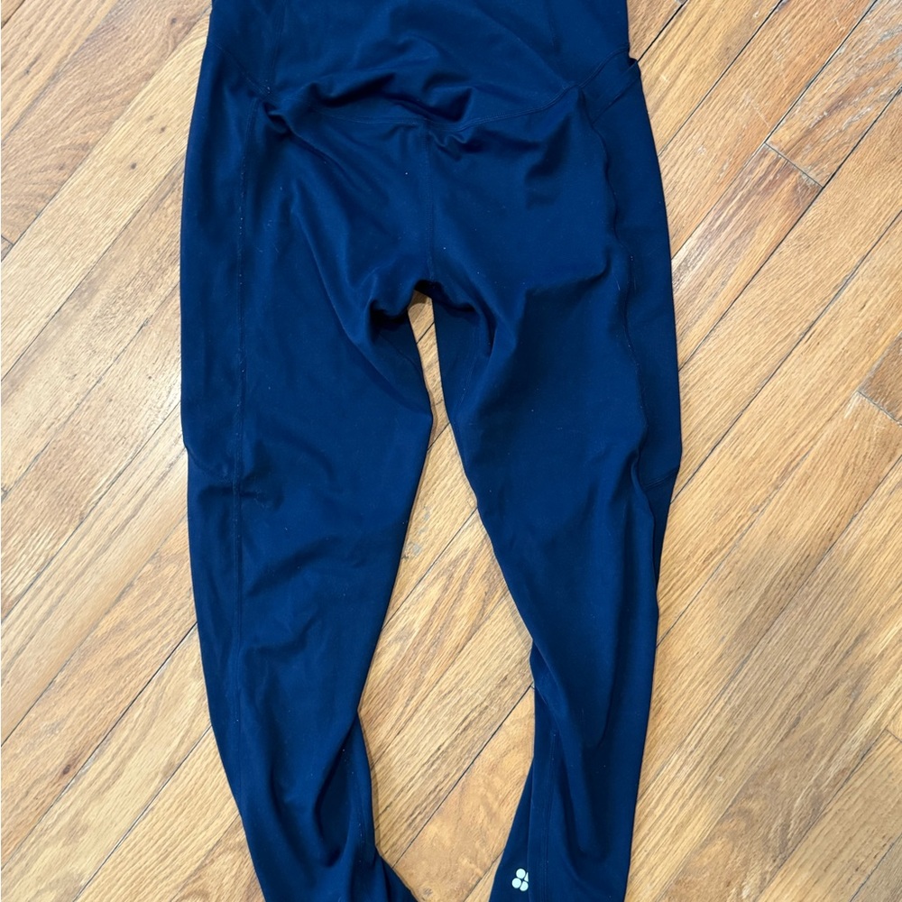 Sweaty Betty navy maternity leggings size M